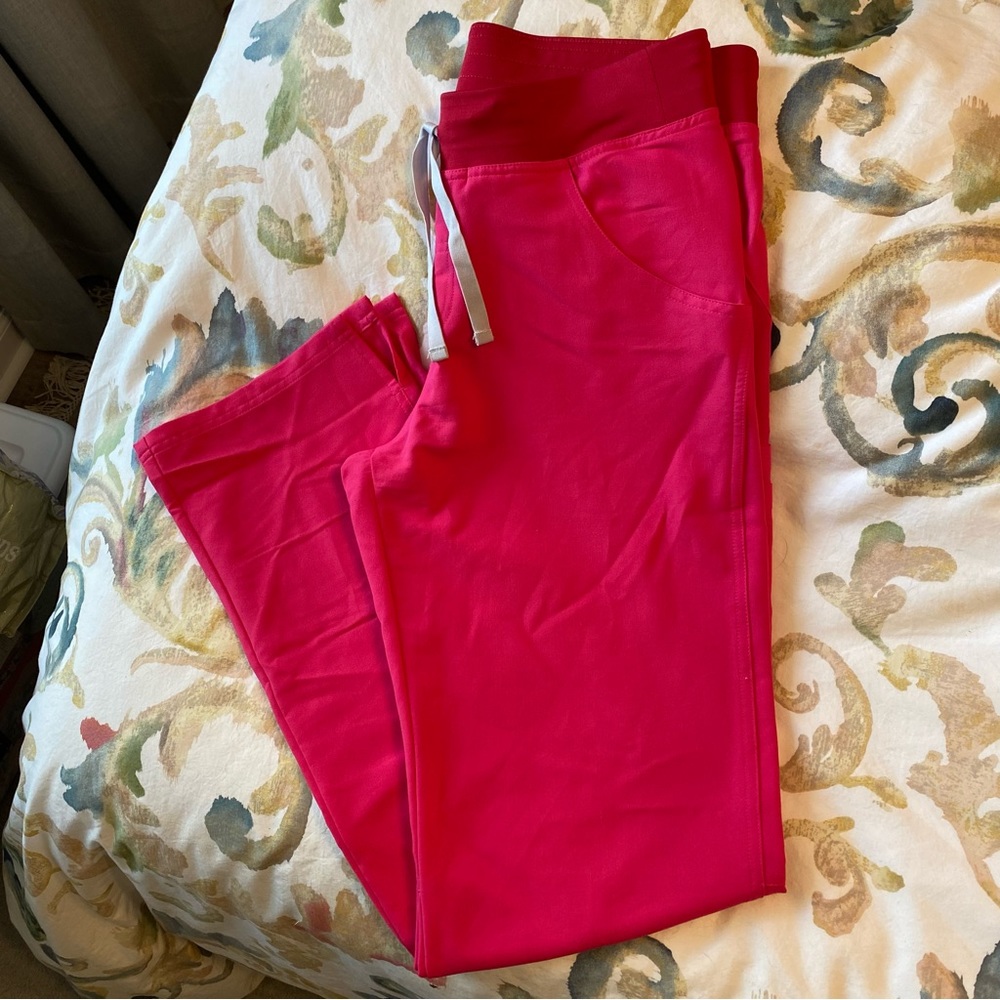 Figs Kade Cargo Scrub Pants Shocking Pink